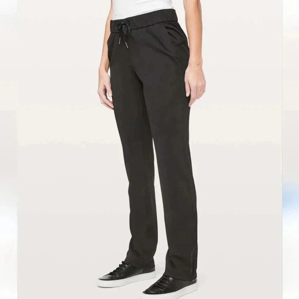 Lululemon On The Fly Pants, black size 6 - Picture 1 of 8